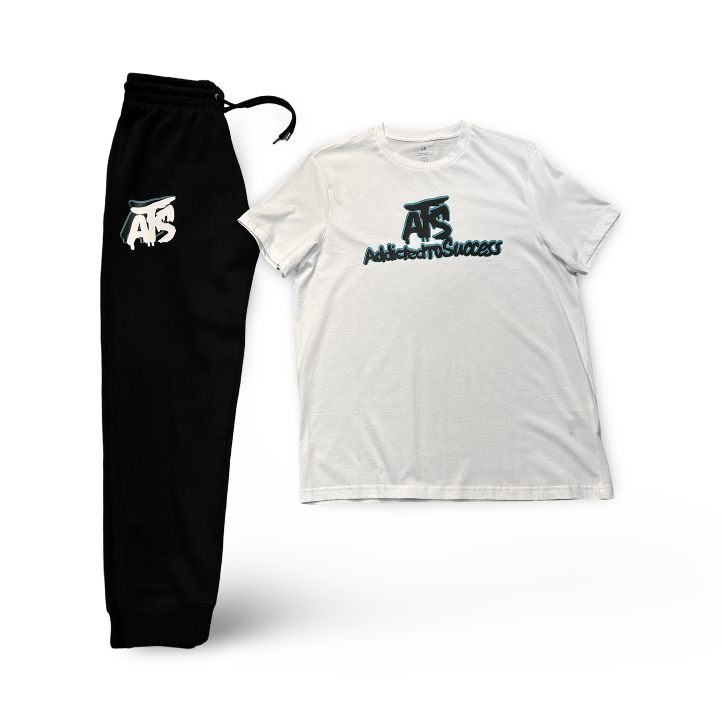 Shirt/Pants Set (white on black)