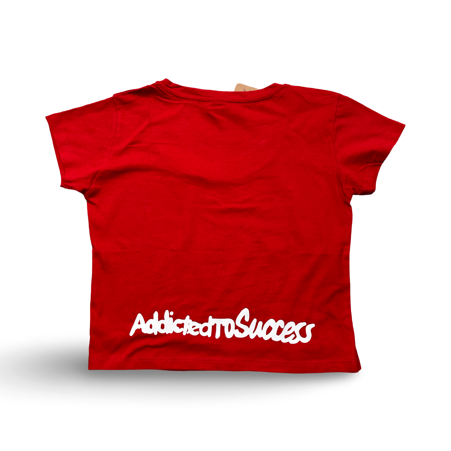 Short Sleeve Crop Top (Red)